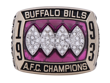 1993 Buffalo Bills AFC Championship Ring - Players Version